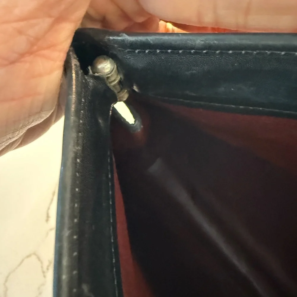 CHANEL Black Vintage Quilted Clutch with Gold 24k Logo - Picture 14 of 16